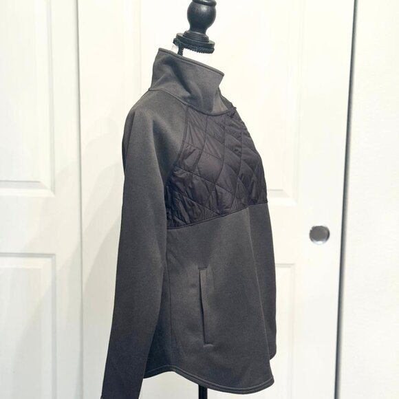 New 32 Degrees Quilted Mockneck Pullover Sweater in Dark Gray, Size S - Picture 3 of 6